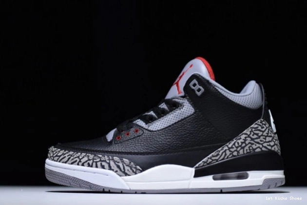 1st Kicks Cement 3 Air 854262-001 Black Jordan 0701